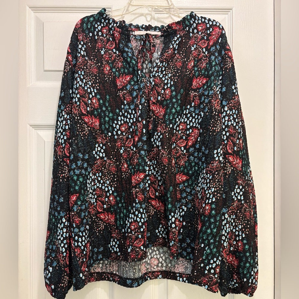 LOFT Floral Top Sz L